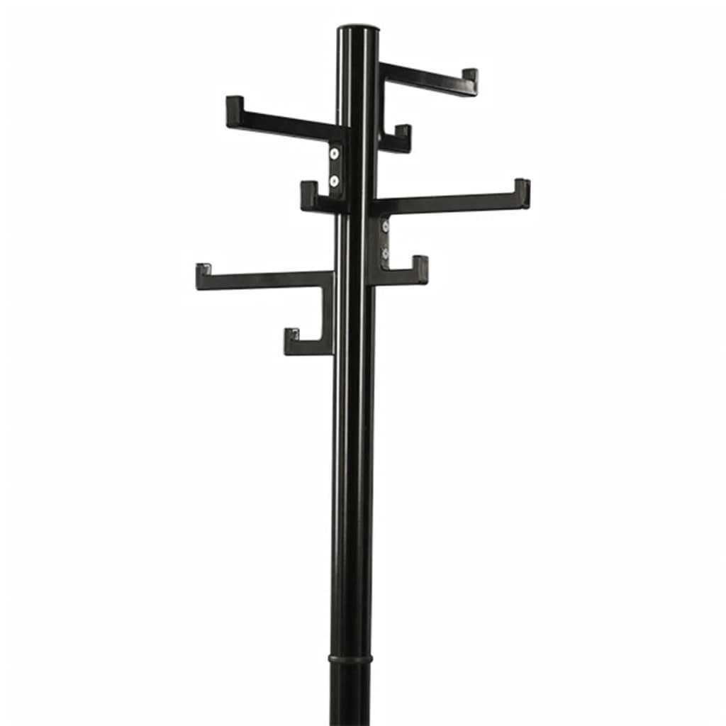 V-Teil V-Teil Garderobe stehend mit 8 Haken Porzellan 178 cm schwarz