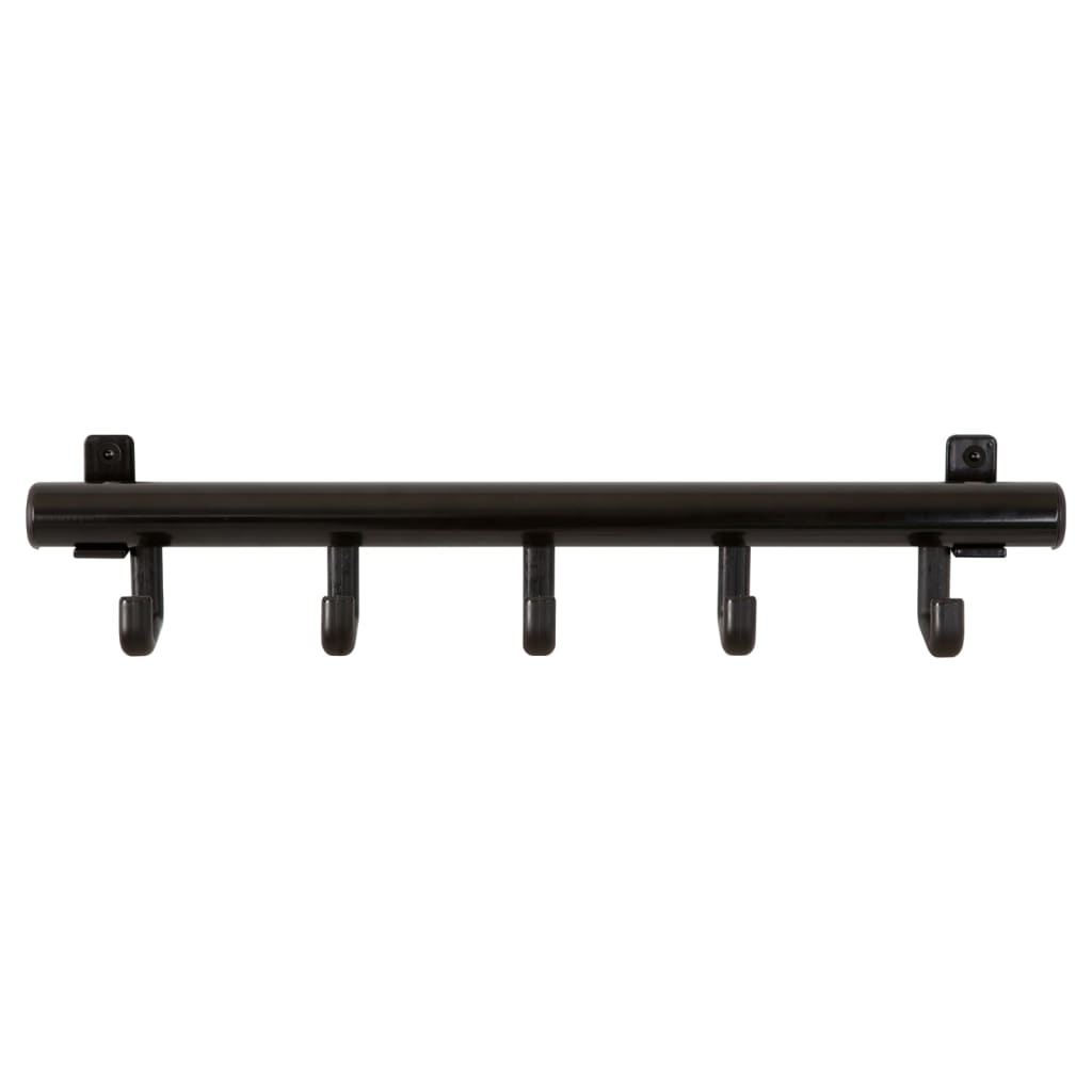 V-Teil-Garderobe mit 5 Haken Techno 5 schwarz