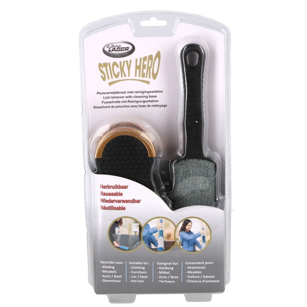 No Brand Kleidungsbürste Sticky Hero Gold Black Flusenbürste | 2 Stk