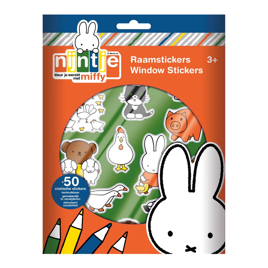 Bambelino -Spielzeug Miffy Fensteraufkleber