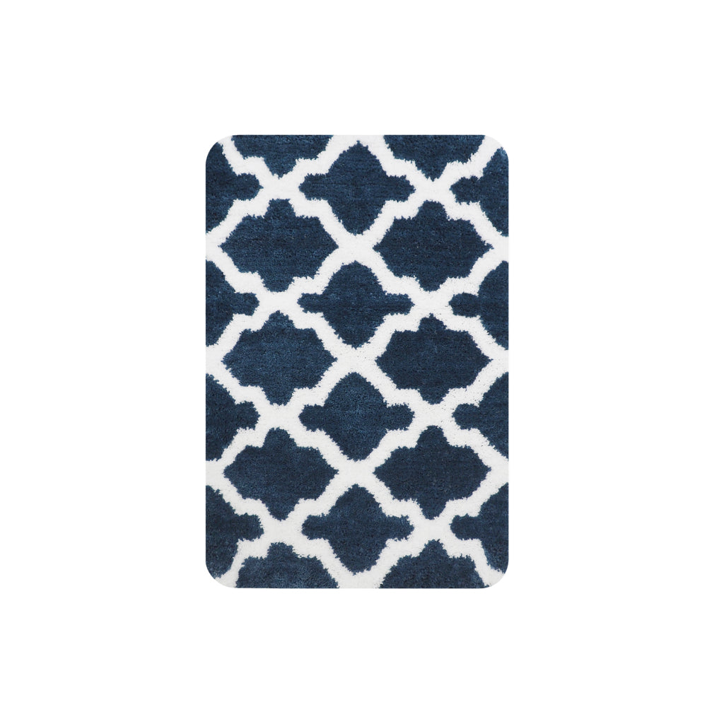 Dutch House Toulon Badematte 60 x 90 cm Marineblau