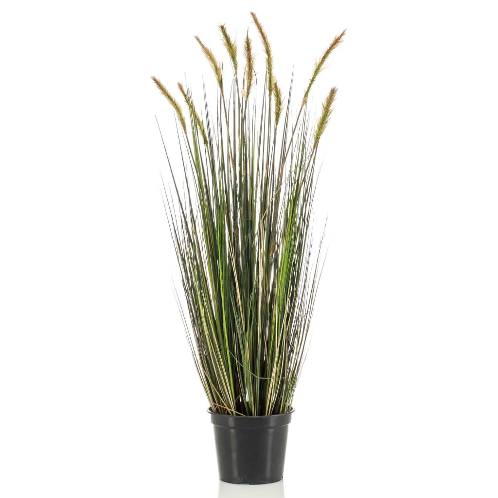 Smaragdkunstpflanze in Plastik -Topf -Fuchs -Schwanzgras Herbst 90 cm
