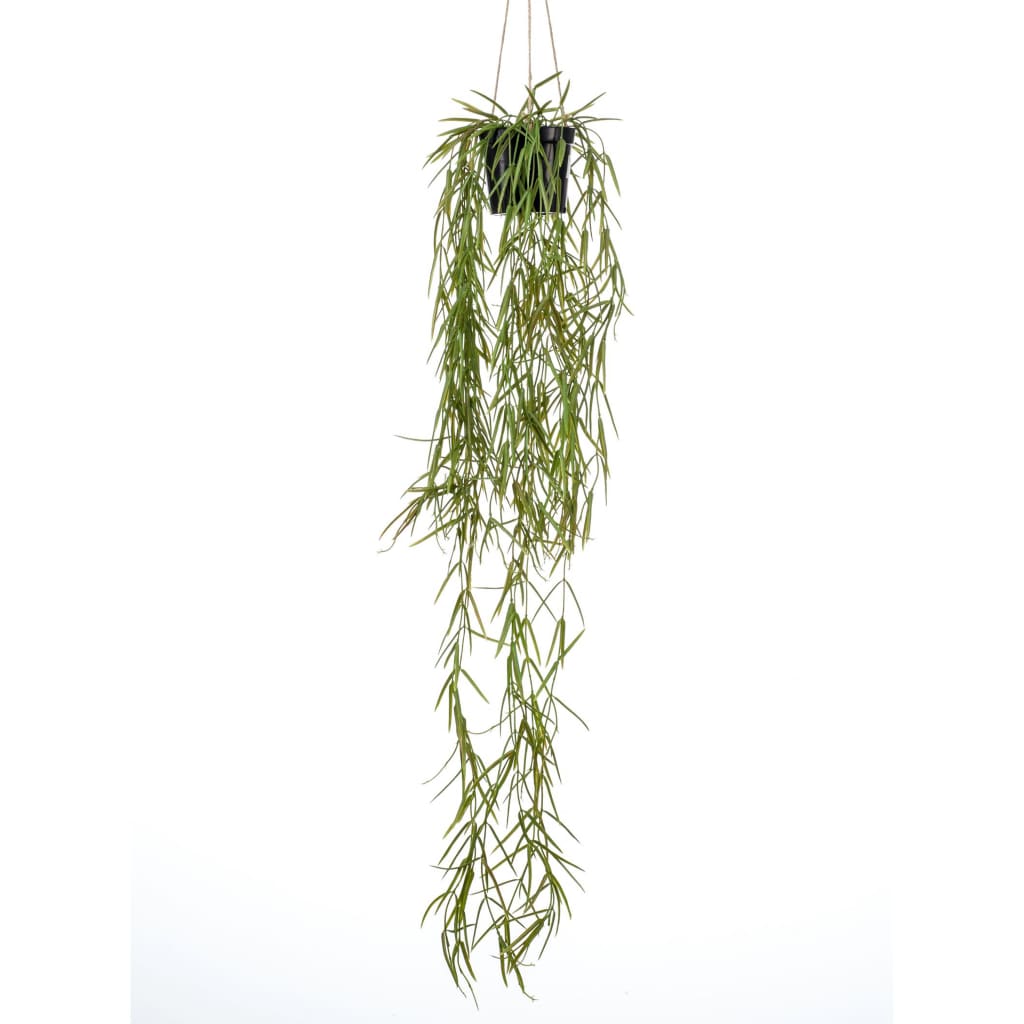 Smaragdkunstpflanze hängt im Topf mit Wachsblume 80 cm