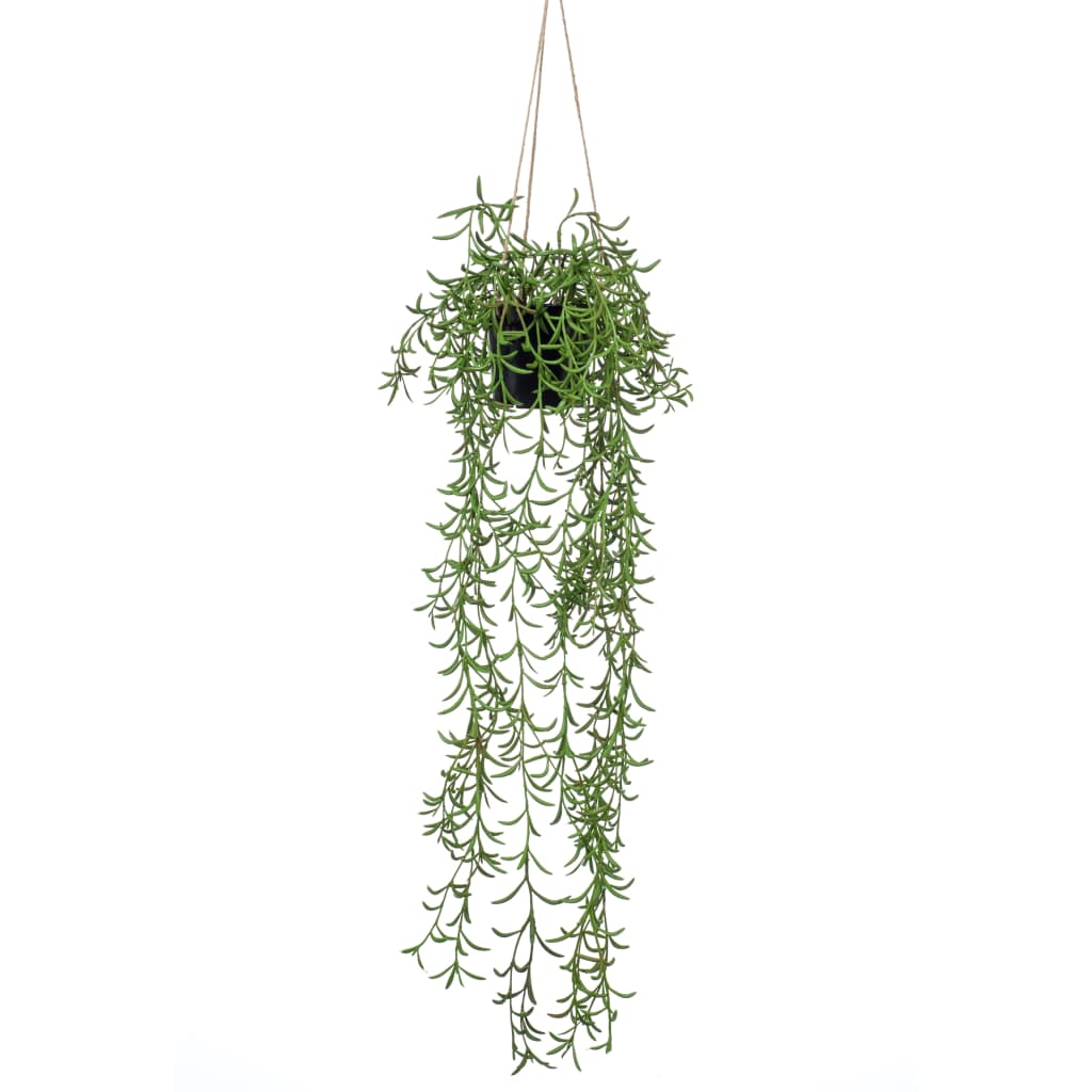 Smaragdkunstpflanze hängt in Topf Senecio 70 cm