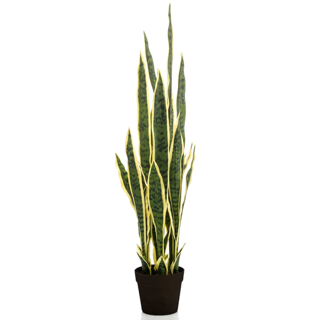 Smaragdkunstpflanze in Plastiktopf Sanseveria 97 cm
