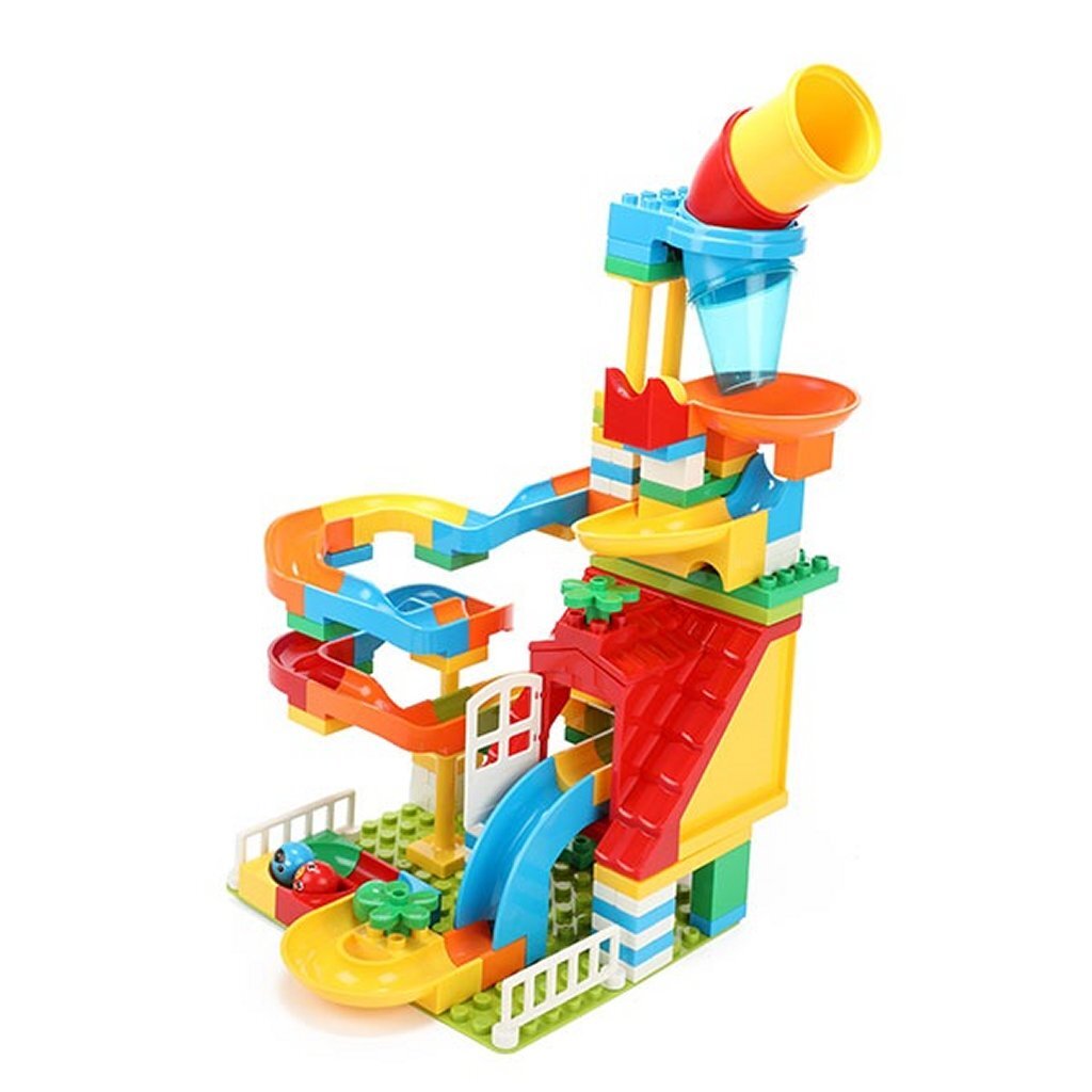 Toi-toys Bausteine Bausteine Murmelbahn 133-teilig