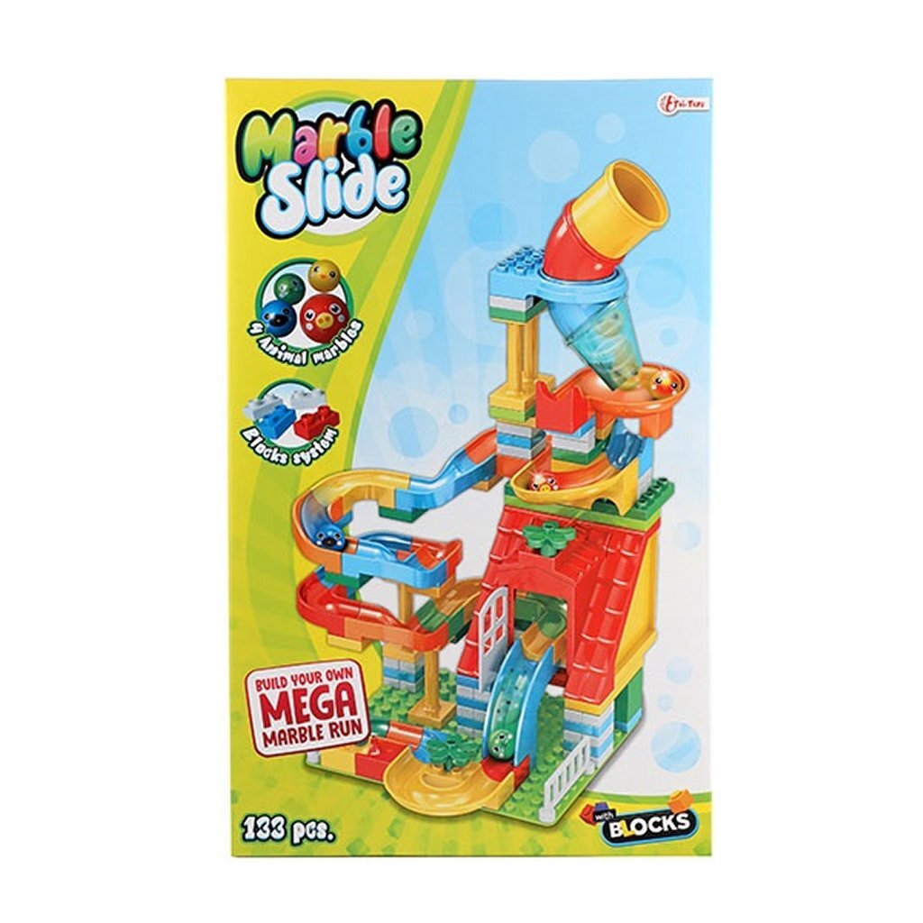 Toi-toys Bausteine Bausteine Murmelbahn 133-teilig