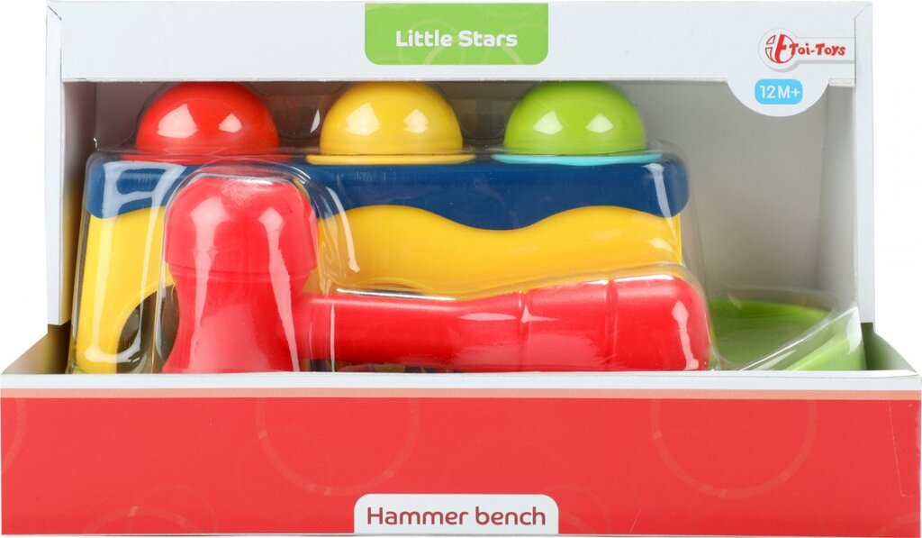 Little Stars Hammerbank mit 3 Rasselkugeln