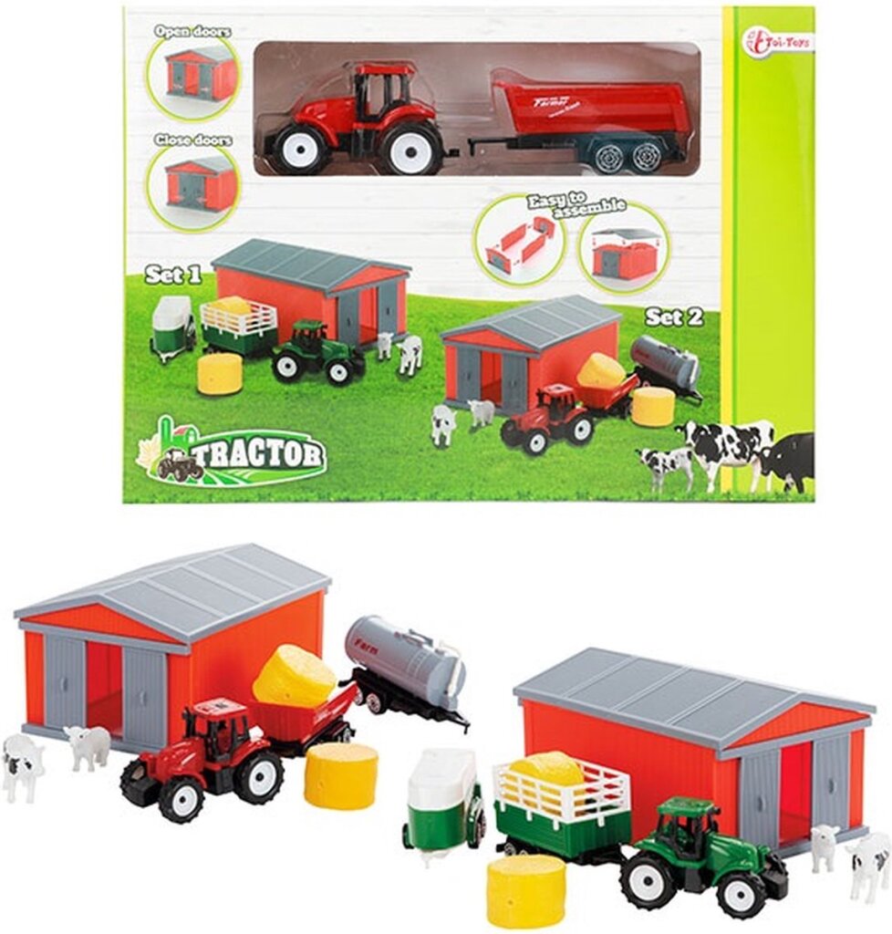 Toi-toys Toi Toys Traktor-Set mit Schuppen in verschiedenen Ausführungen