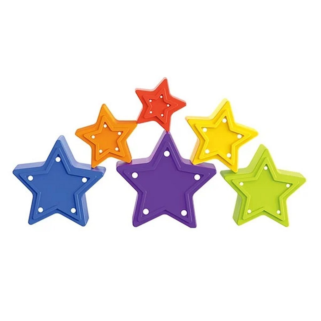 Toi-toys Little Stars Stapelturm Stern 6-teilig