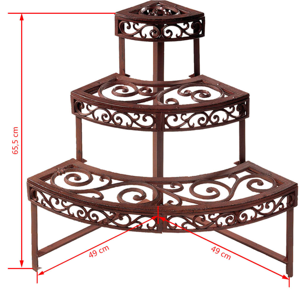 Esschert Design Quarter Round Etagère BPH32