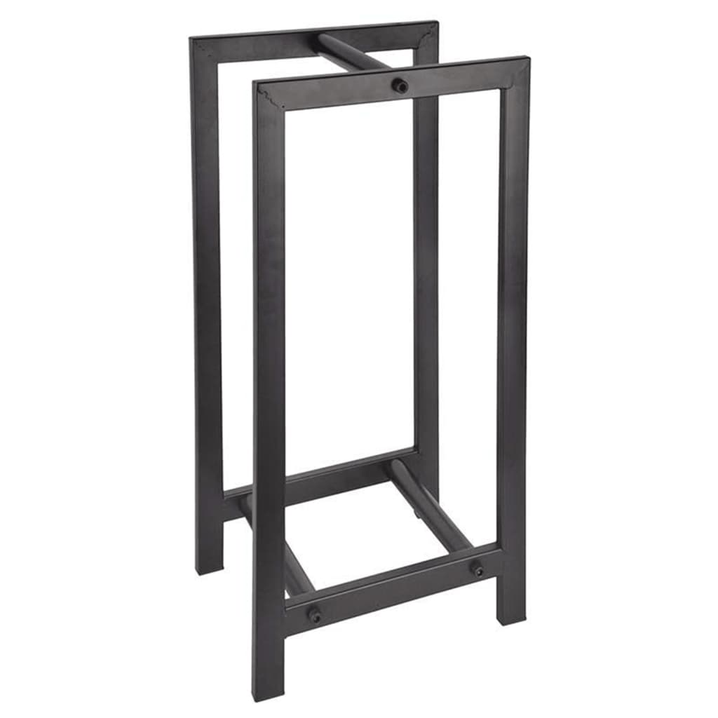 Esschert Design Holzlagerregal Schwarz