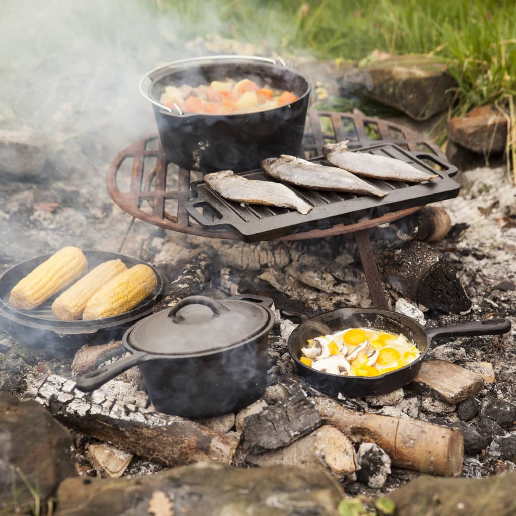 Esschert Design Camp Fire Cooking Set 7-teilig Zwartff240