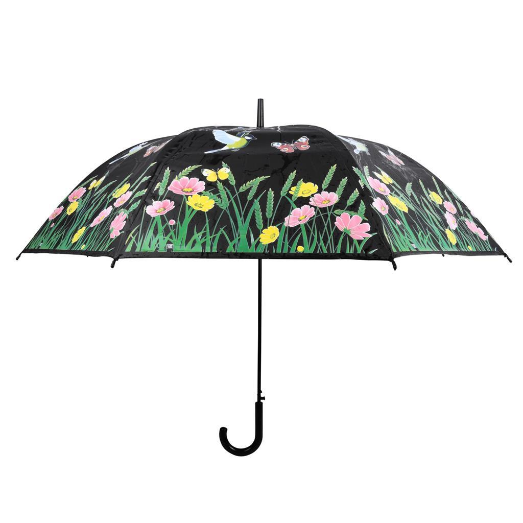 Esschert Design farbwechselnder Regenschirmvogel