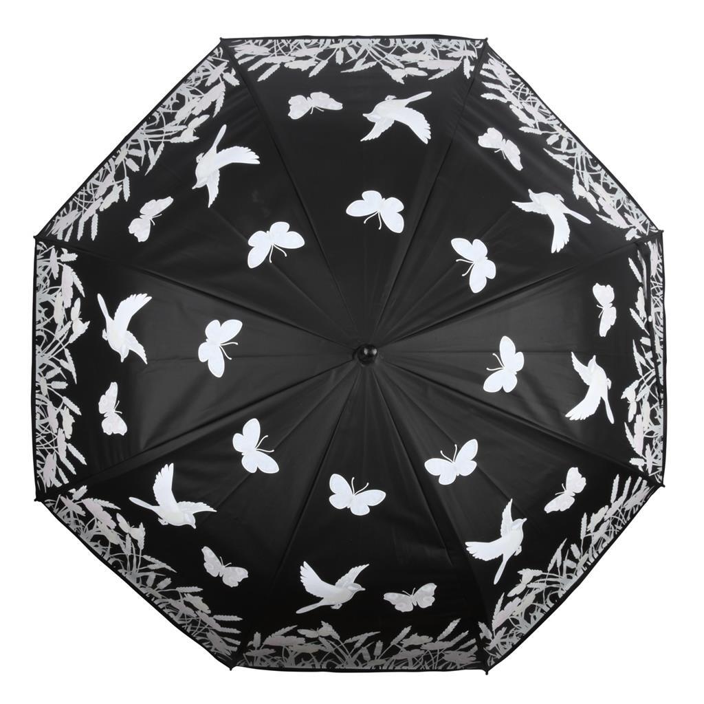 Esschert Design farbwechselnder Regenschirmvogel