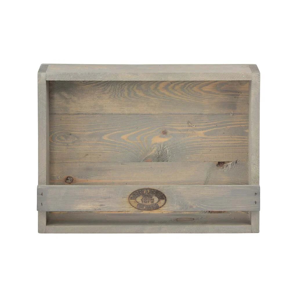 Esschert Design Blumentopfhalter aus Holz 12,3 x 39,1 x 28,9 cm grau