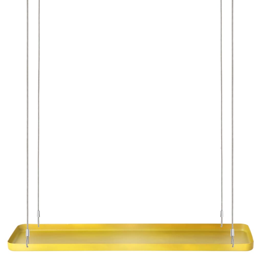 Esschert Design Pflanze Blad hängen rechteckig l Goldfarbe
