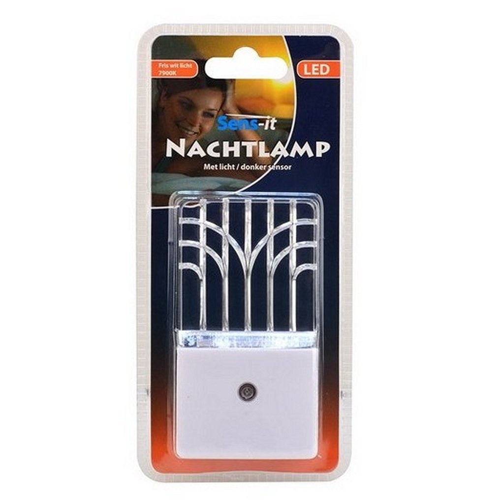 Basic Sens-it 58007 0,5 W 7900 K LED-Nachtlicht mit Hell-Dunkel-Sensor