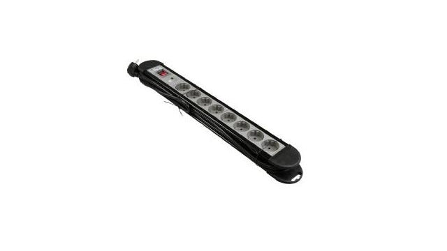 Vb 61082 Tischsteckdose Pro 8-fach + RA 3m + Schalter