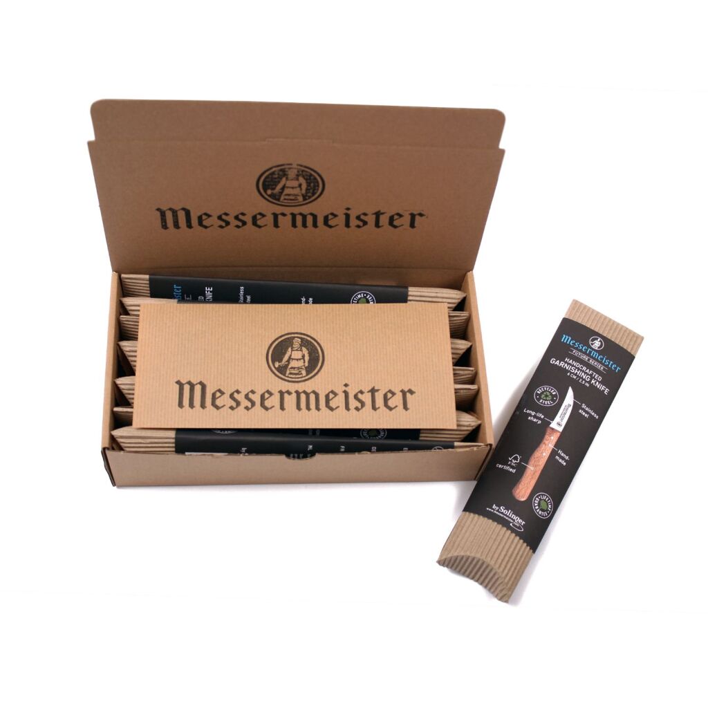 Solinger Messermeister Schälmesser Edelstahl Buchenholz