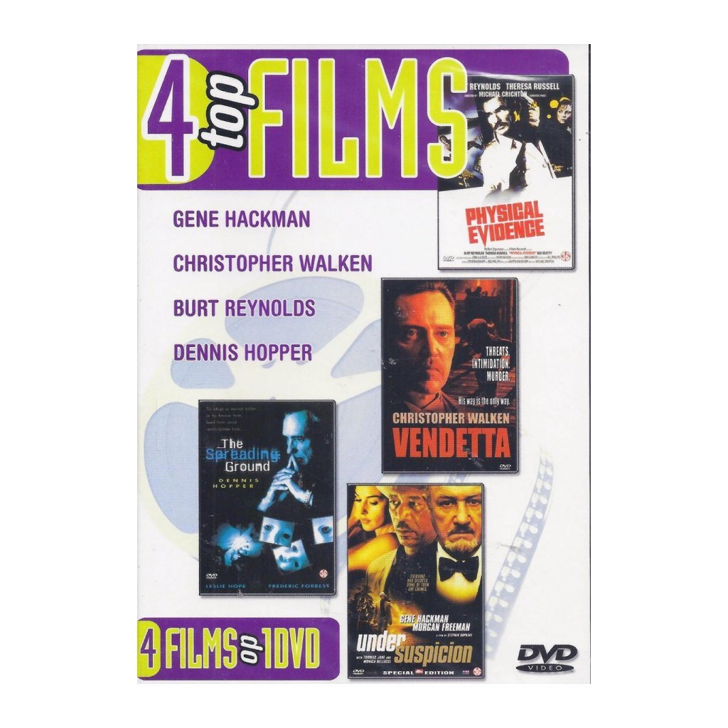Basic DVD 4 Top-Filme, physische Beweise, Vendetta Spreadline stehen unter Verdacht