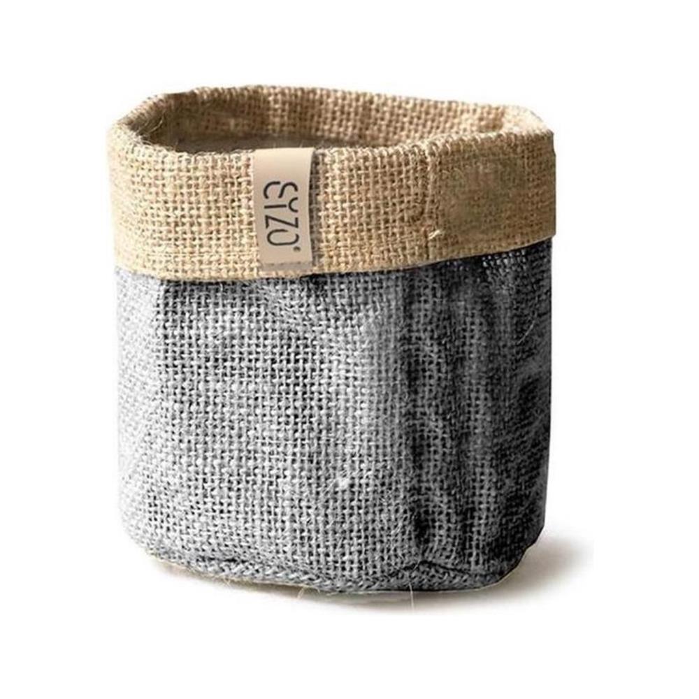 Sizo Sizo wasserdichter Jute-Pflanzsack, 15 cm, Grau