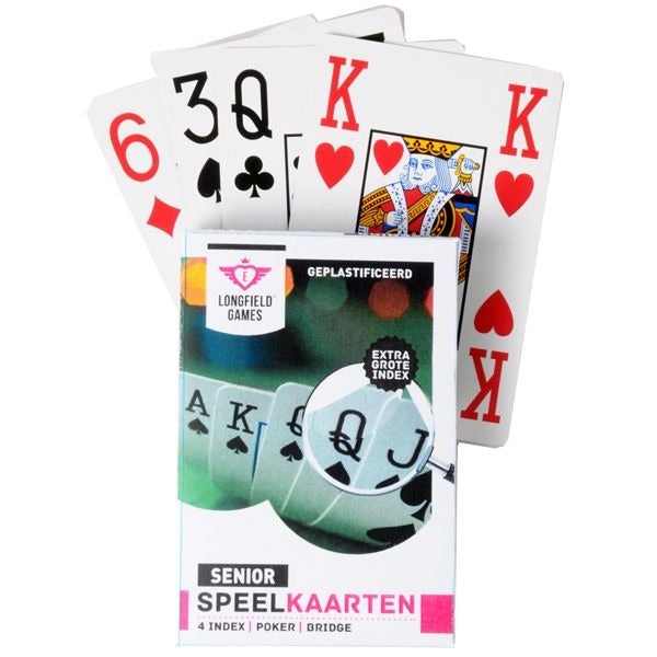 Karten spielen Senior extra groß