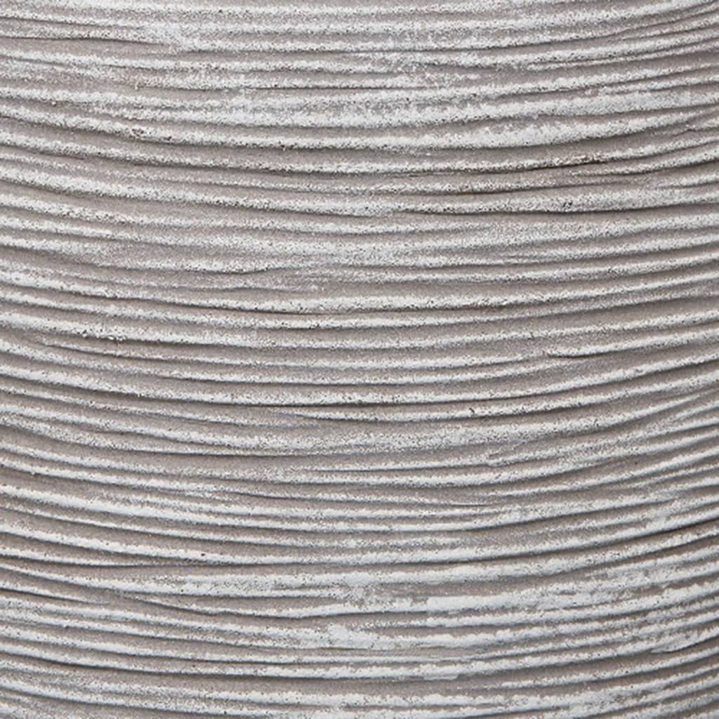 Capi Pflanzer Natur Rib Square 40x40 cm Elfenbein -gepflegtes Kofi903