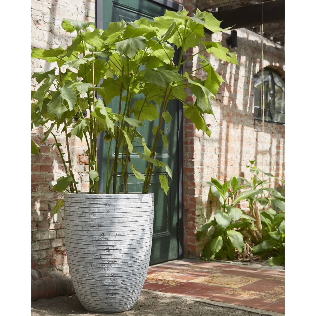 Capi Flowerpot Nature Row elegant niedrig 46x58 cm Elfenbeinfarbe KrWI783
