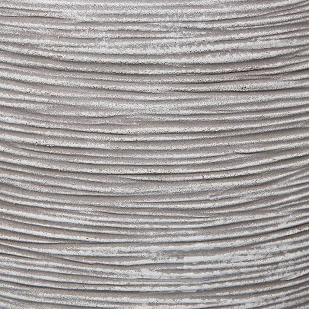 Capi Pflanzer Natur Rib Square 50x50 cm Elfenbeinfarbe