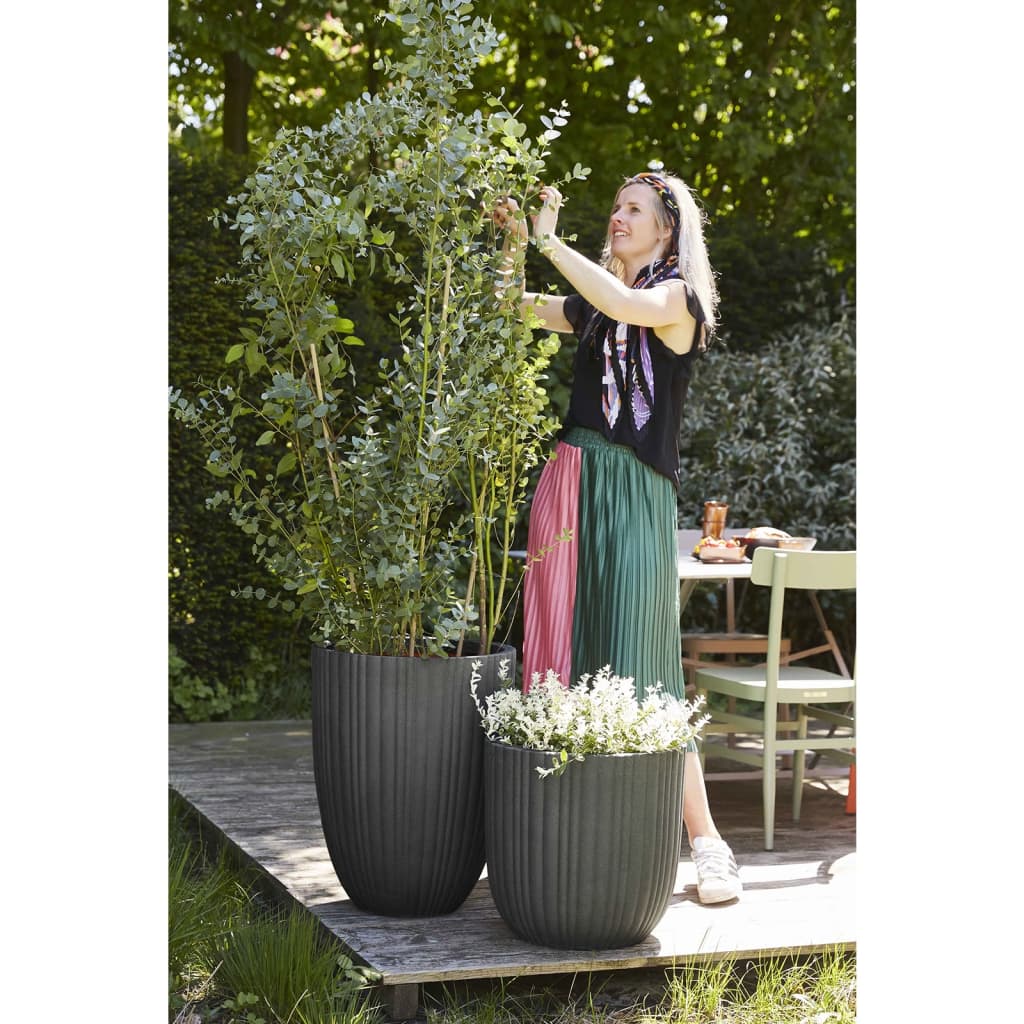 Capi Flowerpot Urban Tube Elegante Schicht 46x58 cm dunkelgrau