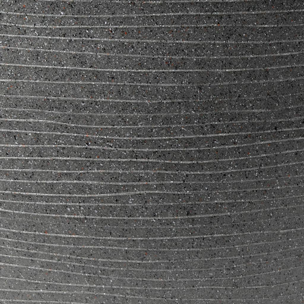 CAPI -Pflanzer -Arc Granit rechteckig 60x35x40 cm Anthrazit -Verschärft