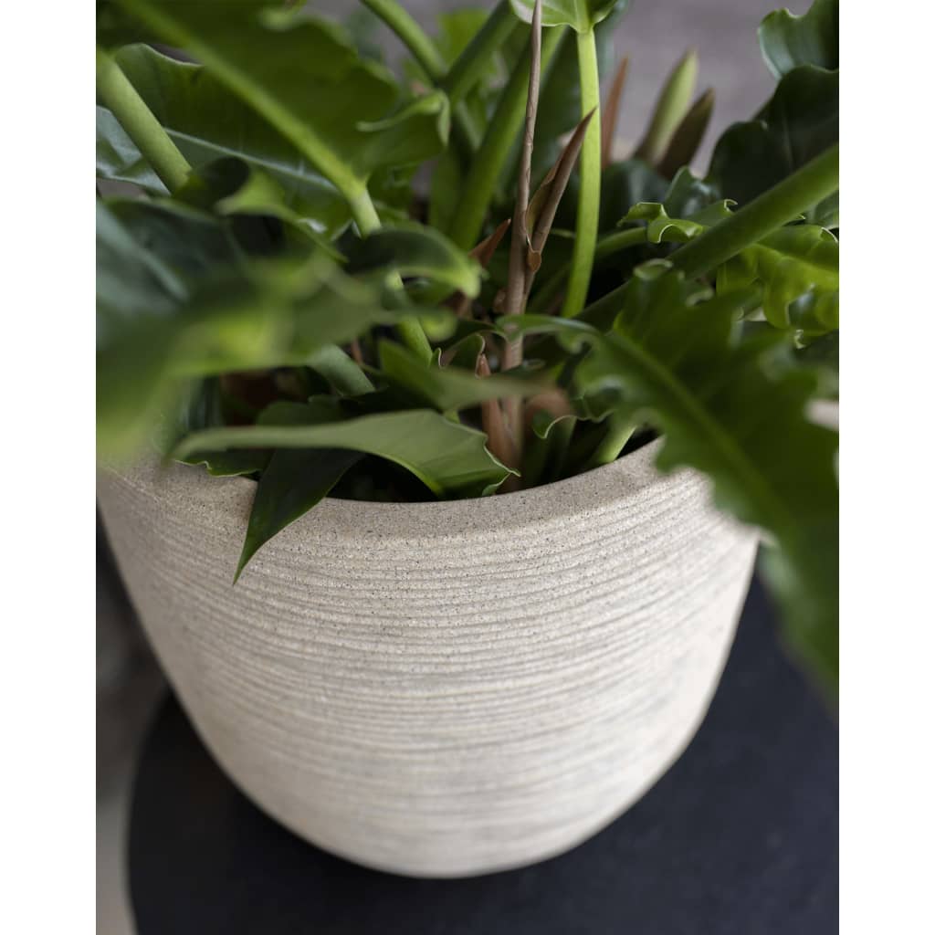 Capi Pflanzer waschen Rib 43x41 cm Terrazzo Beige