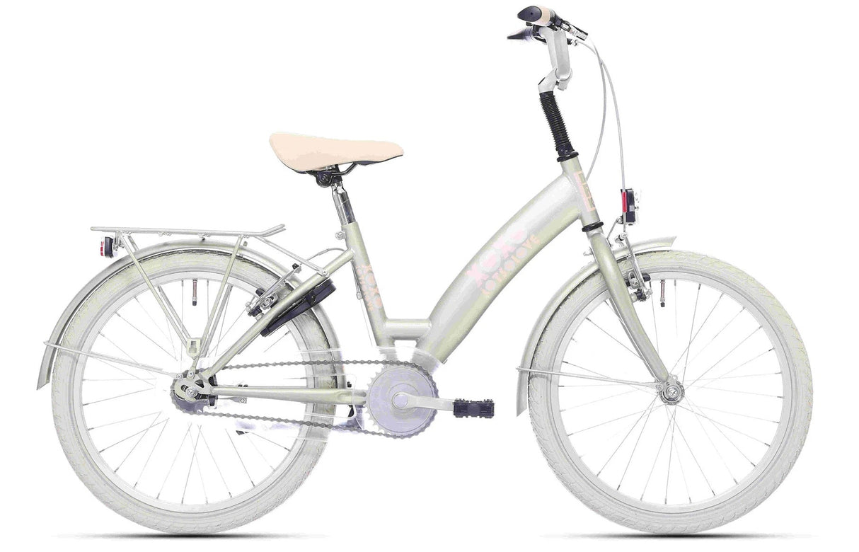 Bikefun Kinderfahrrad Lots of Love 20 Zoll mit Bremsnabe – Desert Sage