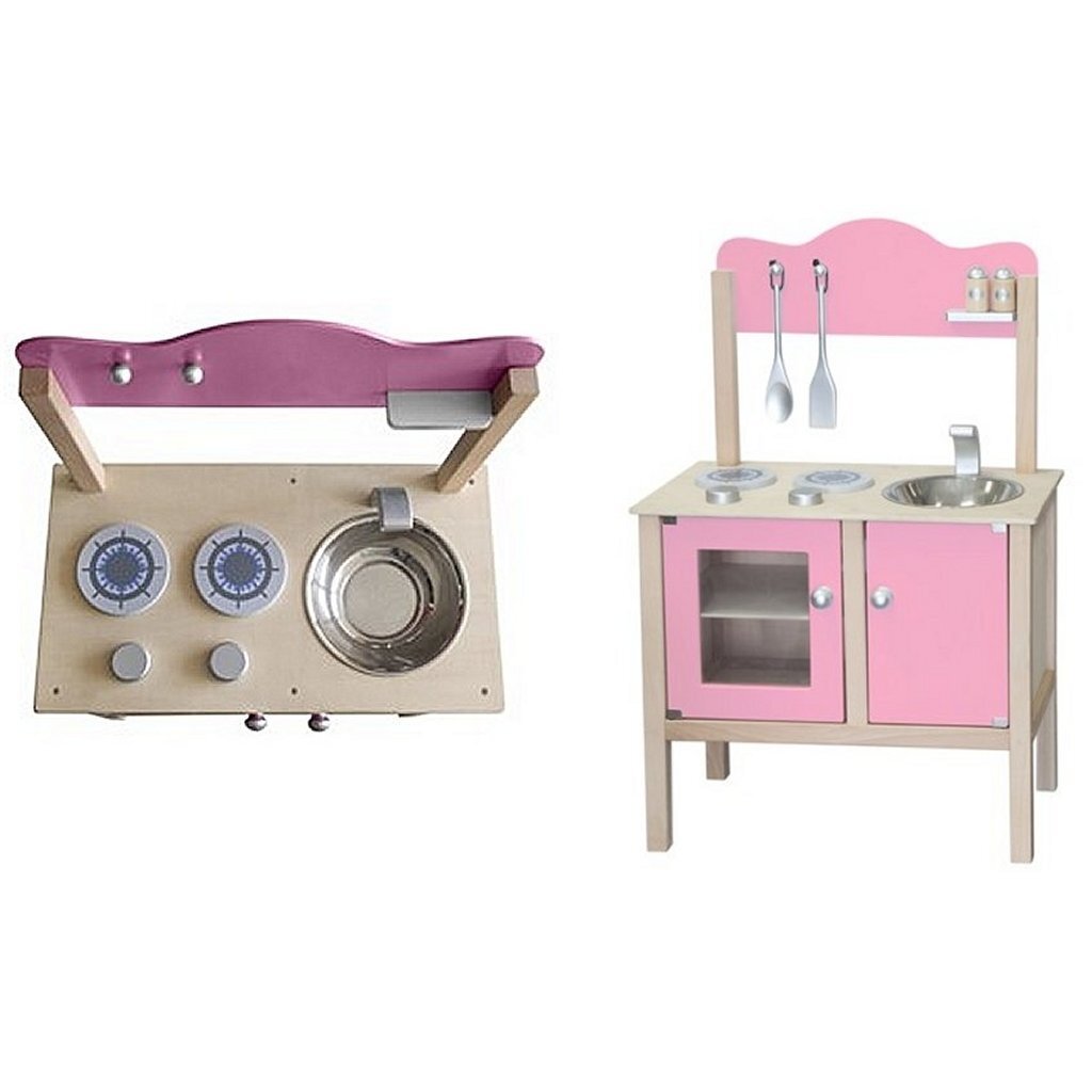 Simply for Kids Kinderküche aus Holz rosa