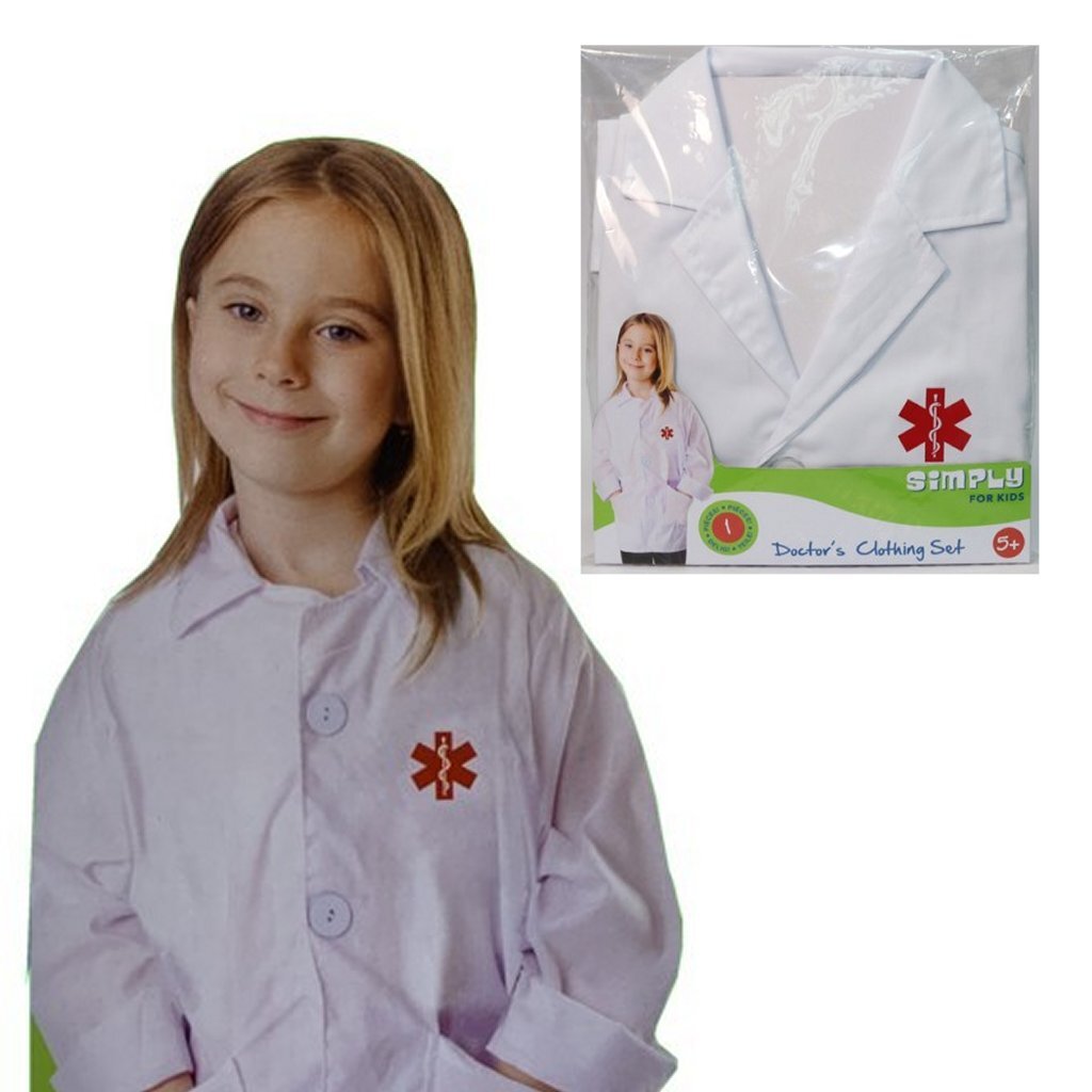 Einfach eine Arztjacke für Kinder