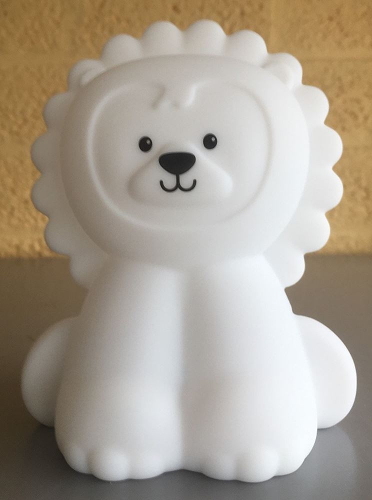 Nachtlamp silicone leeuw. 1+
