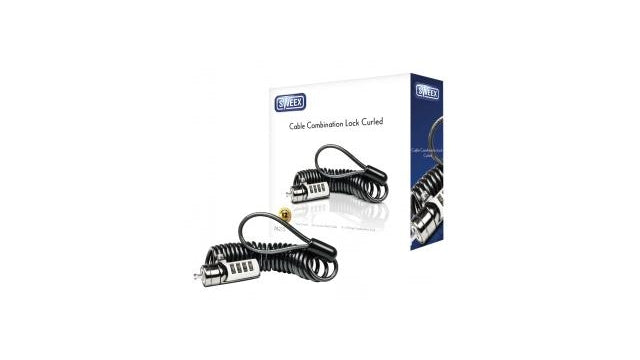 Sweex PA215 Kabel-Zahlenschloss gewellt