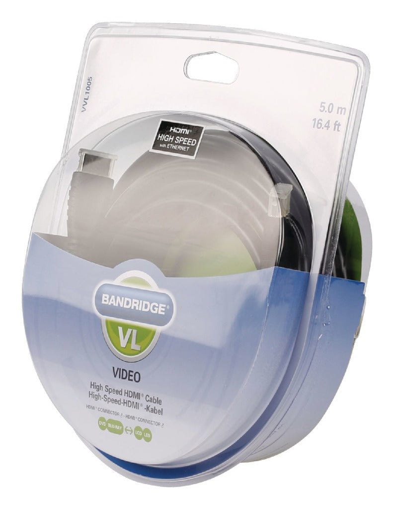 Bandridge Bandridge Vvl1005 HDMI-Hochgeschwindigkeitskabel 5,0 m