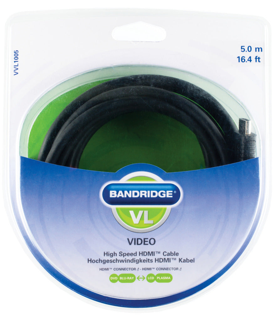 Bandridge Bandridge Vvl1005 HDMI-Hochgeschwindigkeitskabel 5,0 m