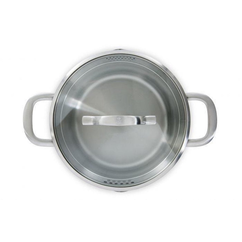 BK BK Wave Suppentopf 24 cm Edelstahl Glas