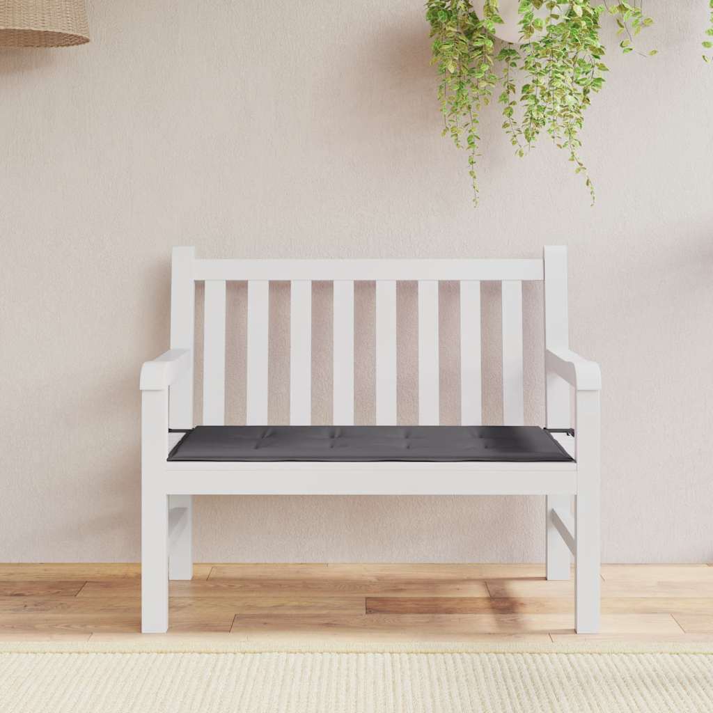 Vidaxl Garden Bench Kissen 100x50x4 cm Oxford Stoffanthrazit -gelöscht