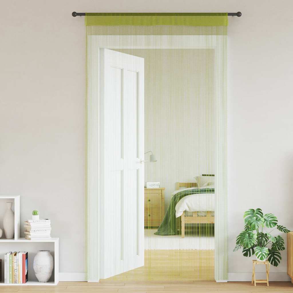 VIDAXL -Kabelvorhänge 100x250 cm Grün 2 PCs