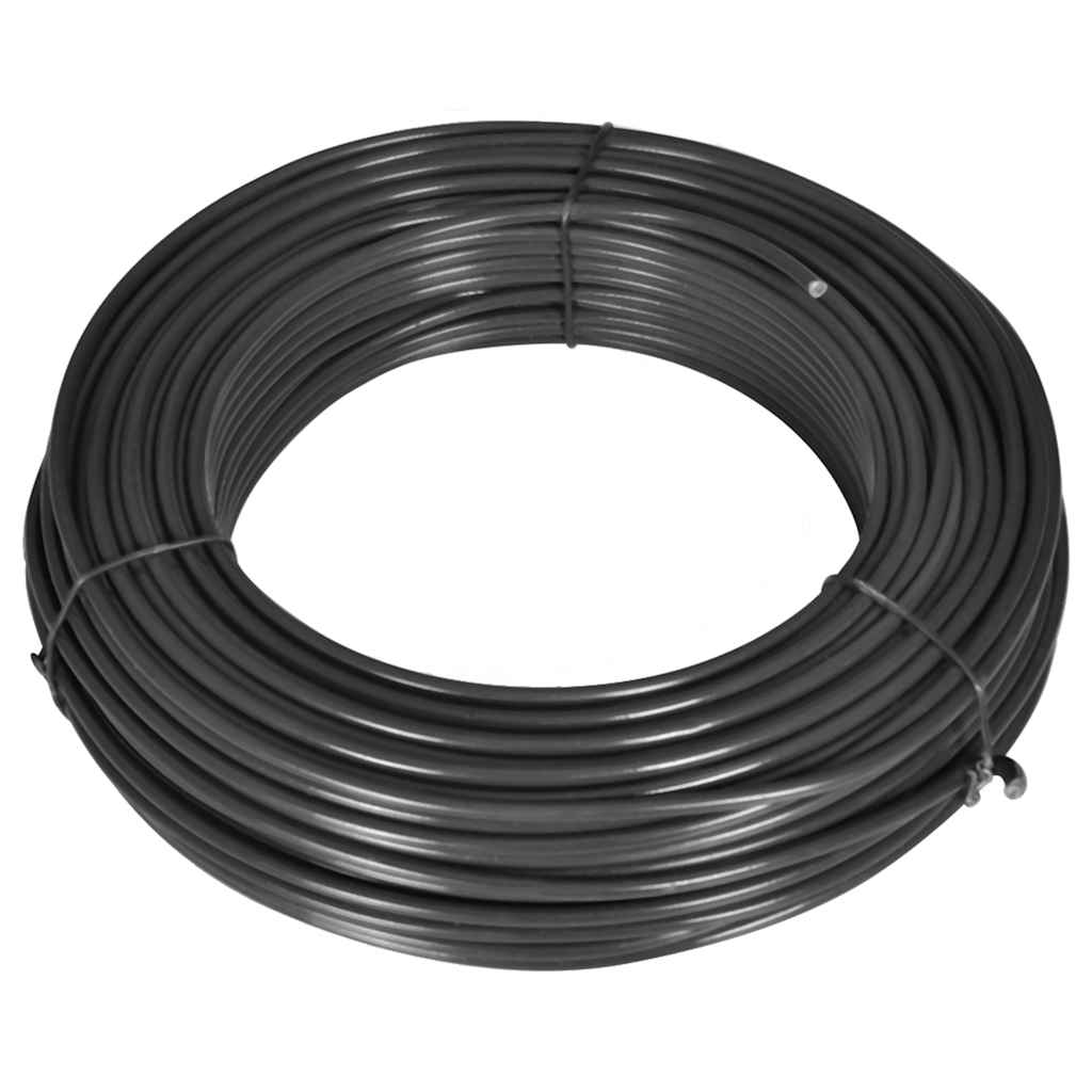 Vidaxl hek verbindingsdraad 80 m 2,1 3,1 mm staal grijs