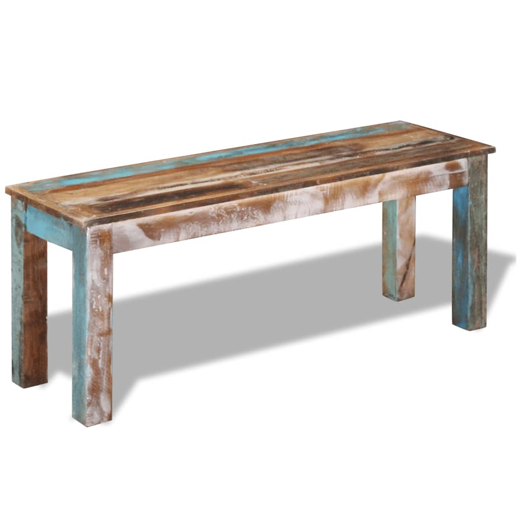 Vidaxl bankje 110x35x45 cm massief gerecycled hout