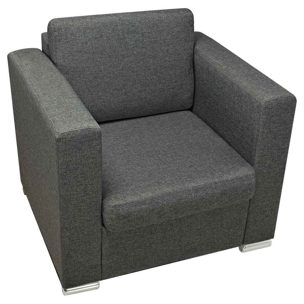 Vidaxl fauteuil stof donkergrijs