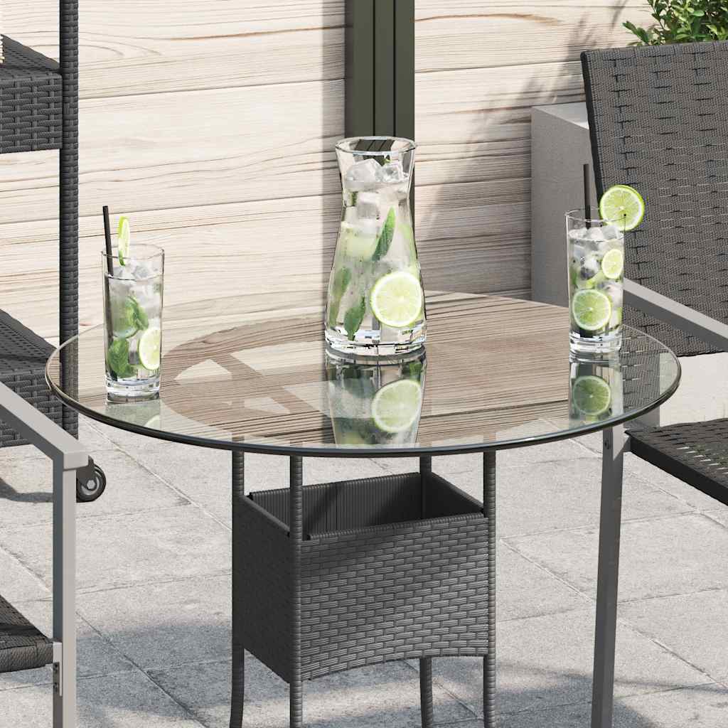 Vidaxl tafelblad van gehard glas 600 mm rond