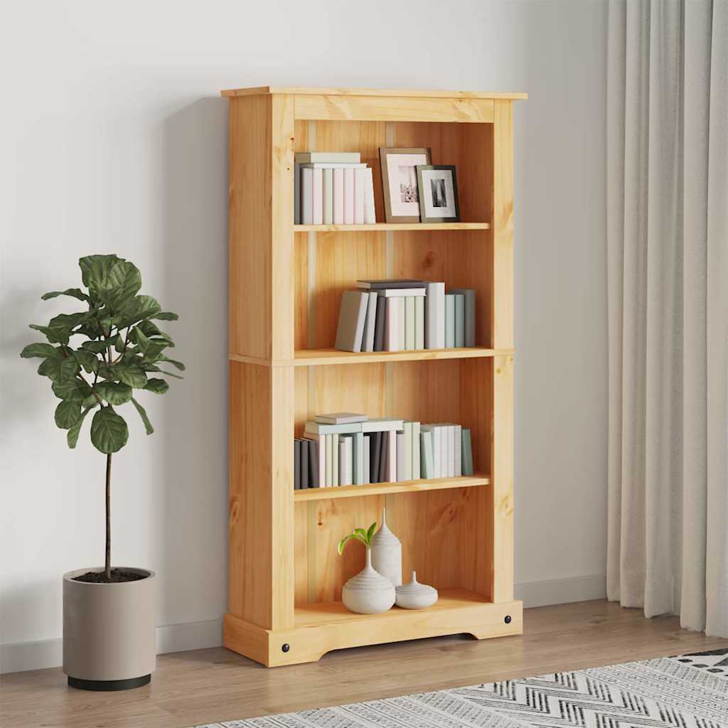 Vidaxl boekenkast grenenhout met 4 planken corona-stijl 80x29x150 cm