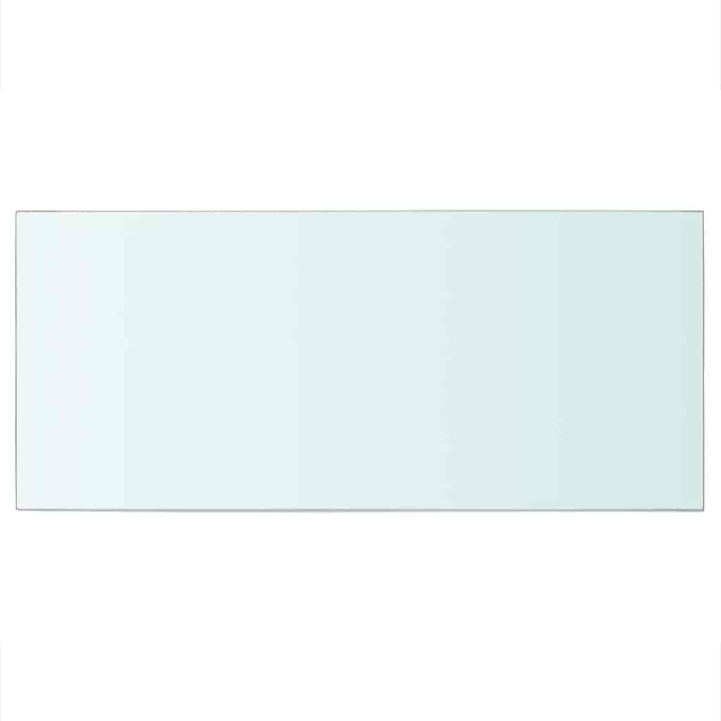 Vidaxl wandschap transparant 50x25 cm glas