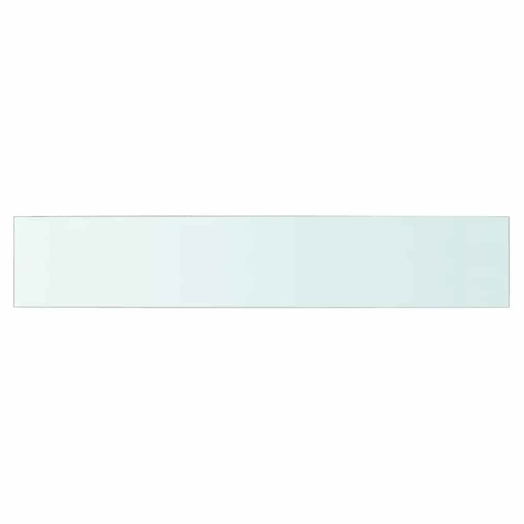 Vidaxl wandschap transparant 80x15 cm glas